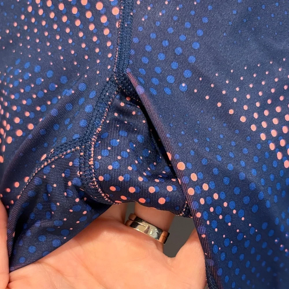 NWOT Dansk Blue and Pink Patterned Leggings